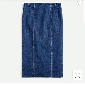 Jcrew denim pencil skirt